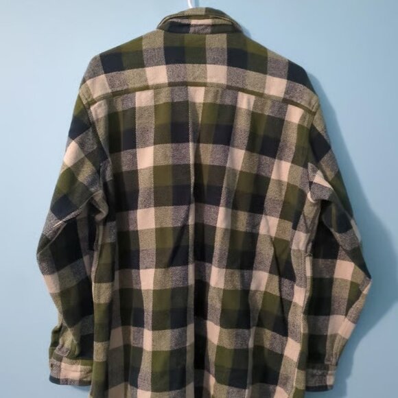 Mens XL Redhead Long Sleeve Heavyweight Double Pocket Button Up Flannel Shirt - Picture 4 of 4